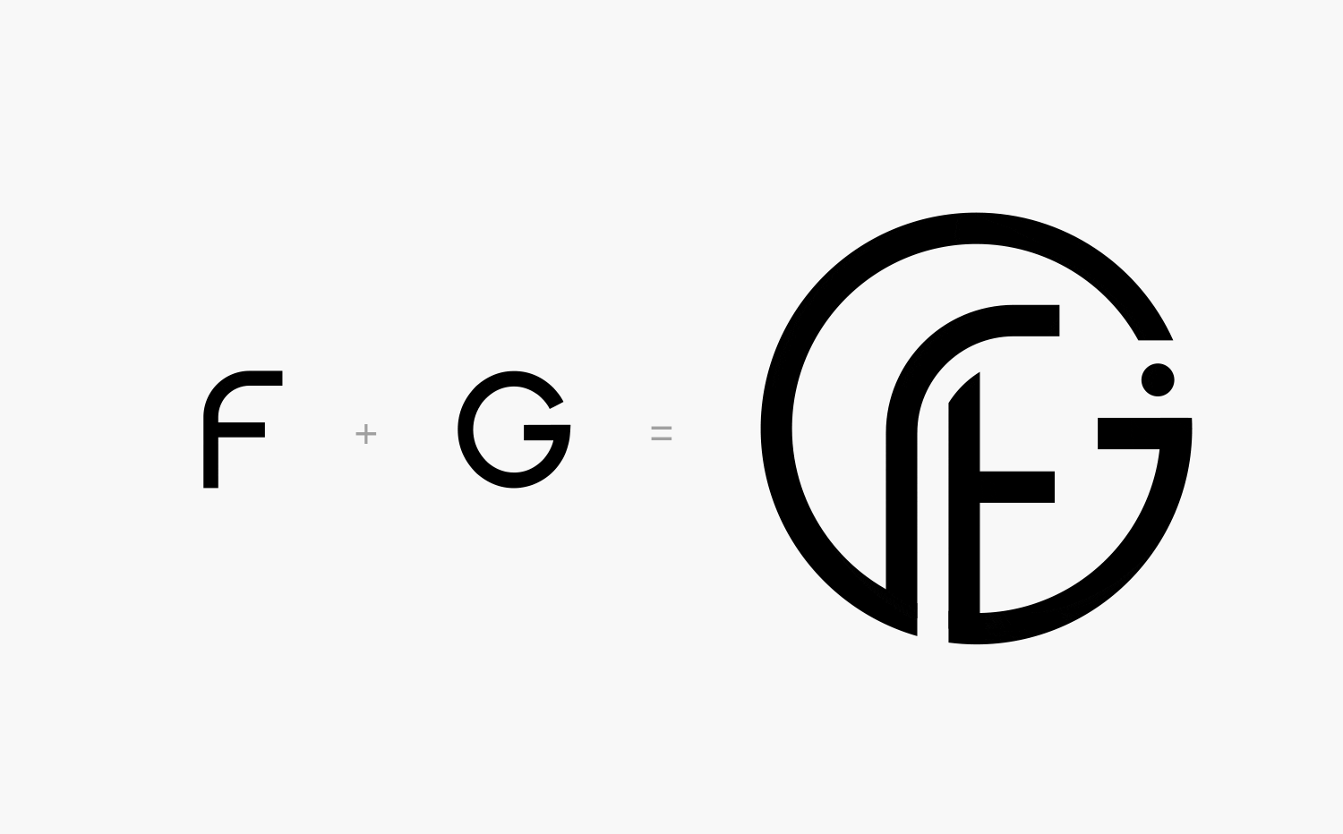 concept logo F et G