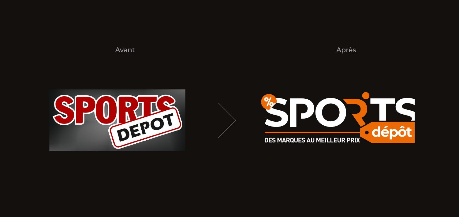 rebranding marque sport