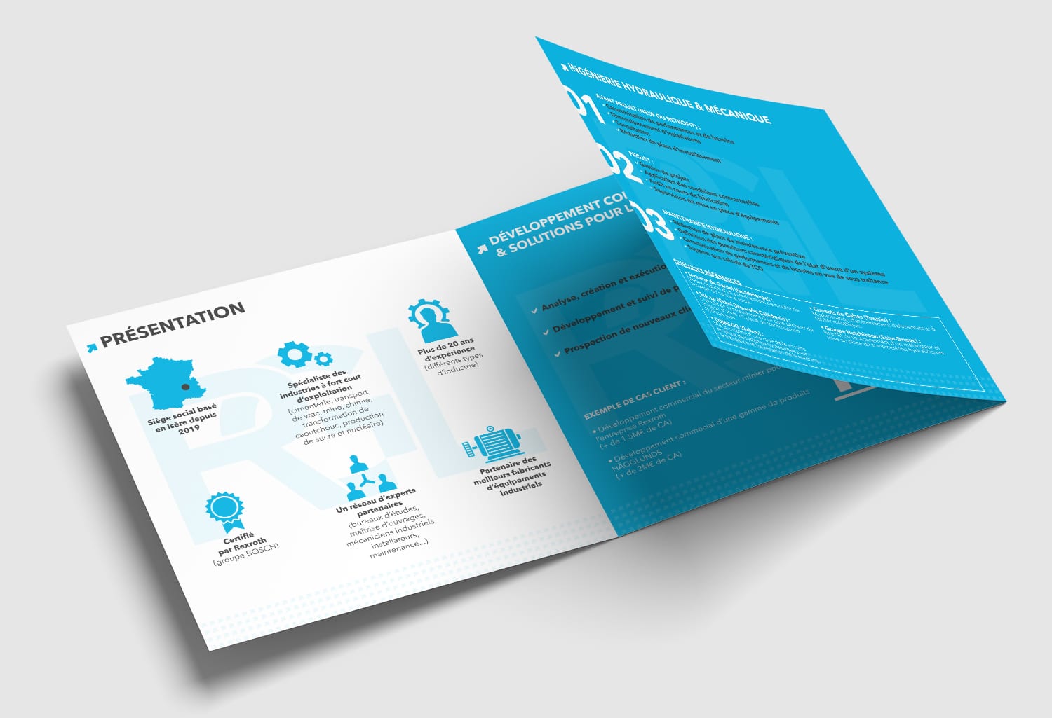 design plaquette commerciale