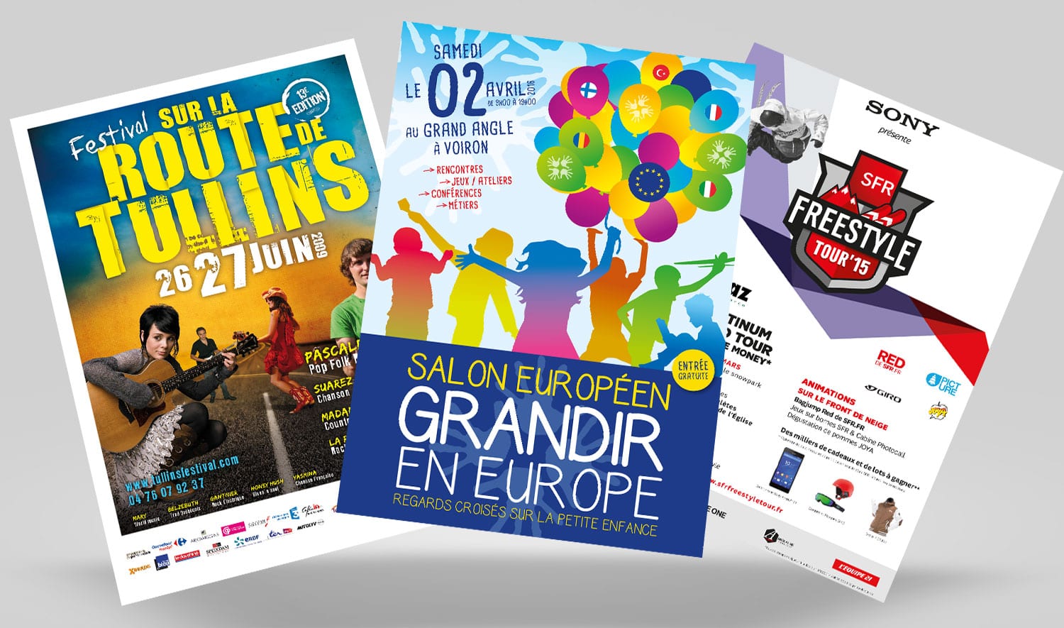 Création flyers Grenoble et Lyon