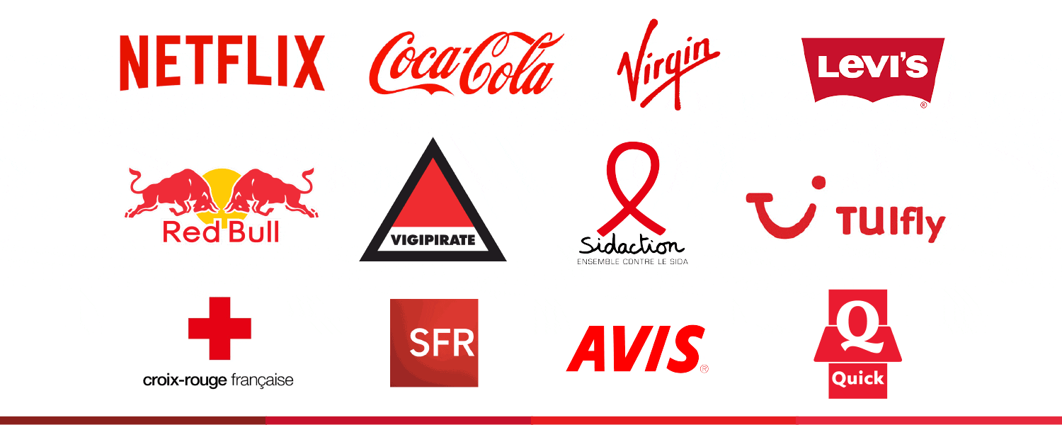logo marque rouge