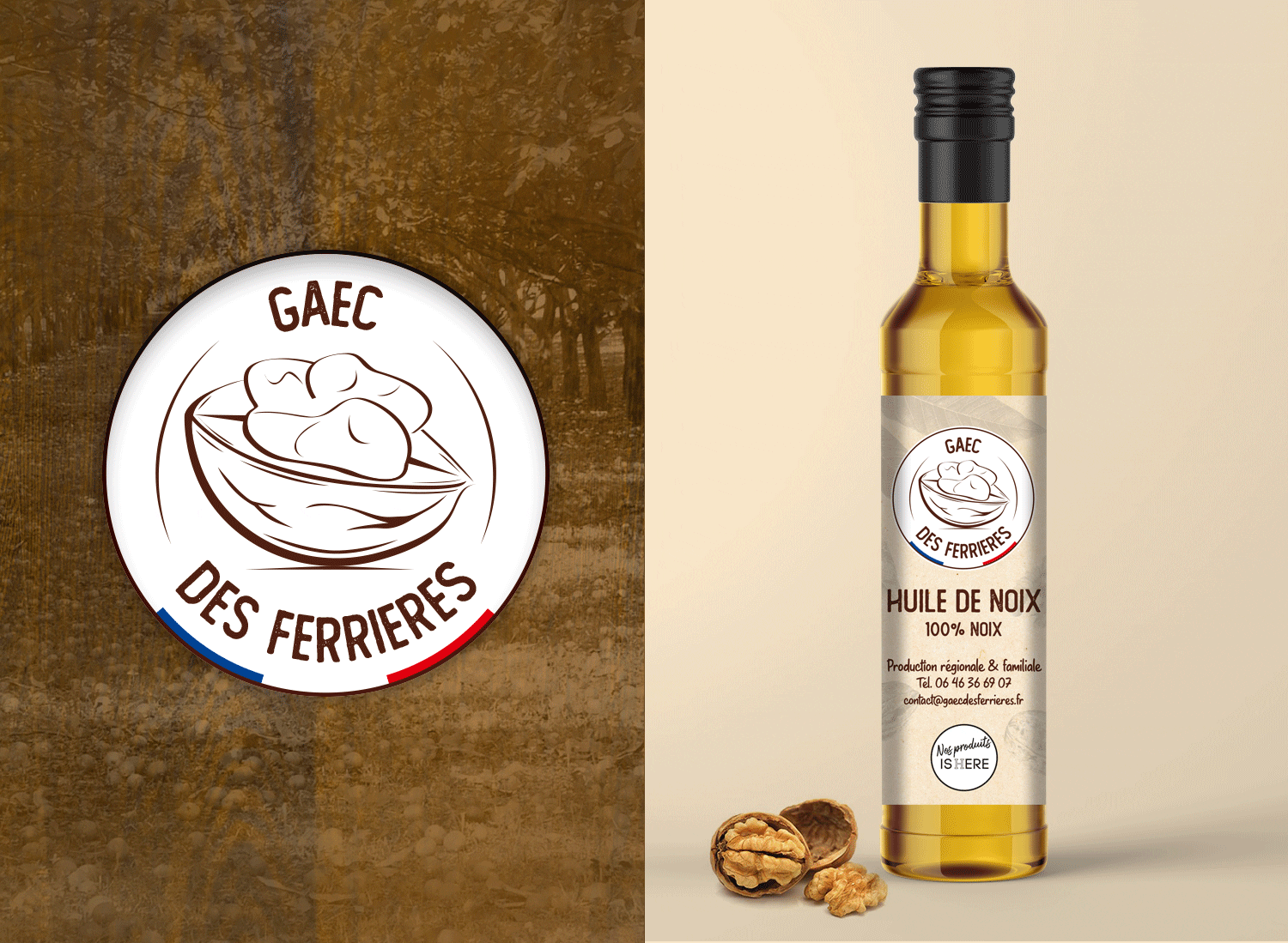 Création d’étiquettes pour les produits alimentaires du GAEC des Ferrières