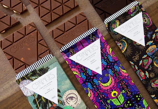 packaging chocolat comparté